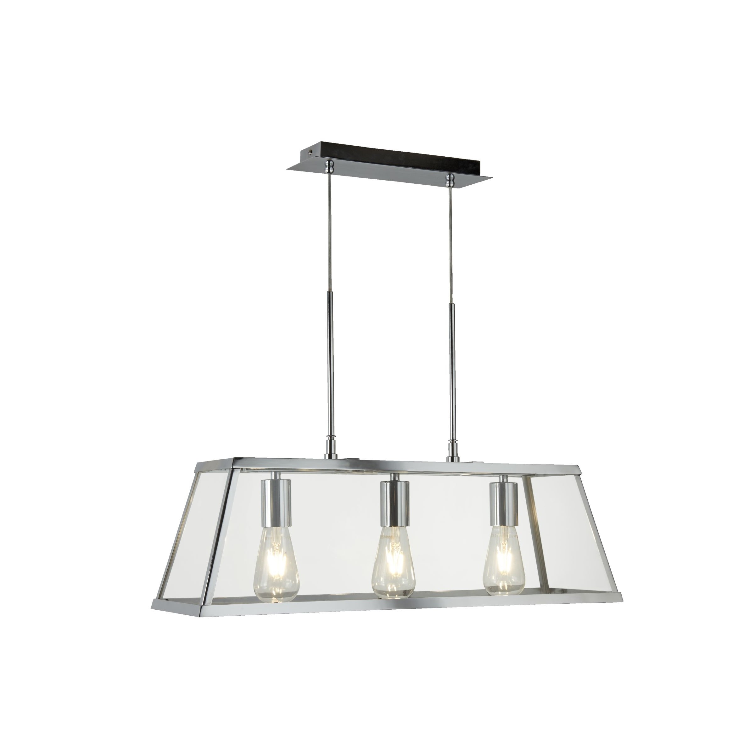 Searchlight Voyager - Hanglamp - 65 X 20 X 100 Cm - Chroom