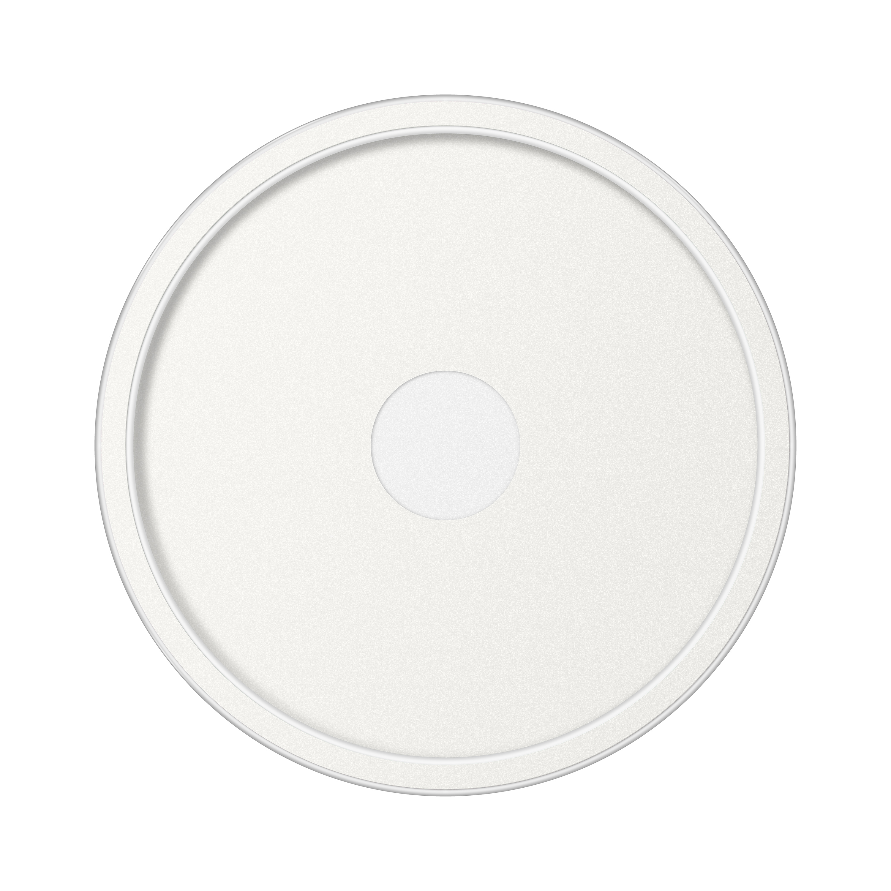 Eth Loïs - Plafondlamp - Ø 40 X 6 Cm - 3 Stappen Dimbaar - 30W Led Incl. - IP44 - Wit