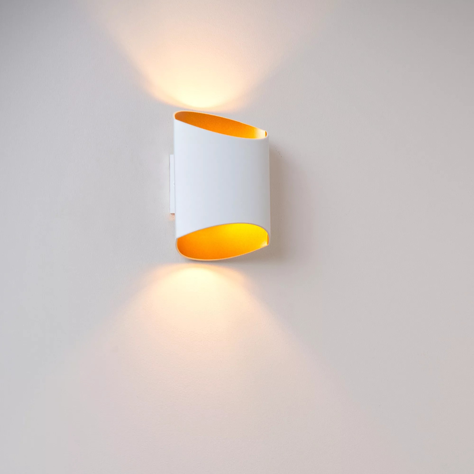 Lucide Diletta - Wandverlichting - 16 X 8 X 18 Cm - Wit/goud