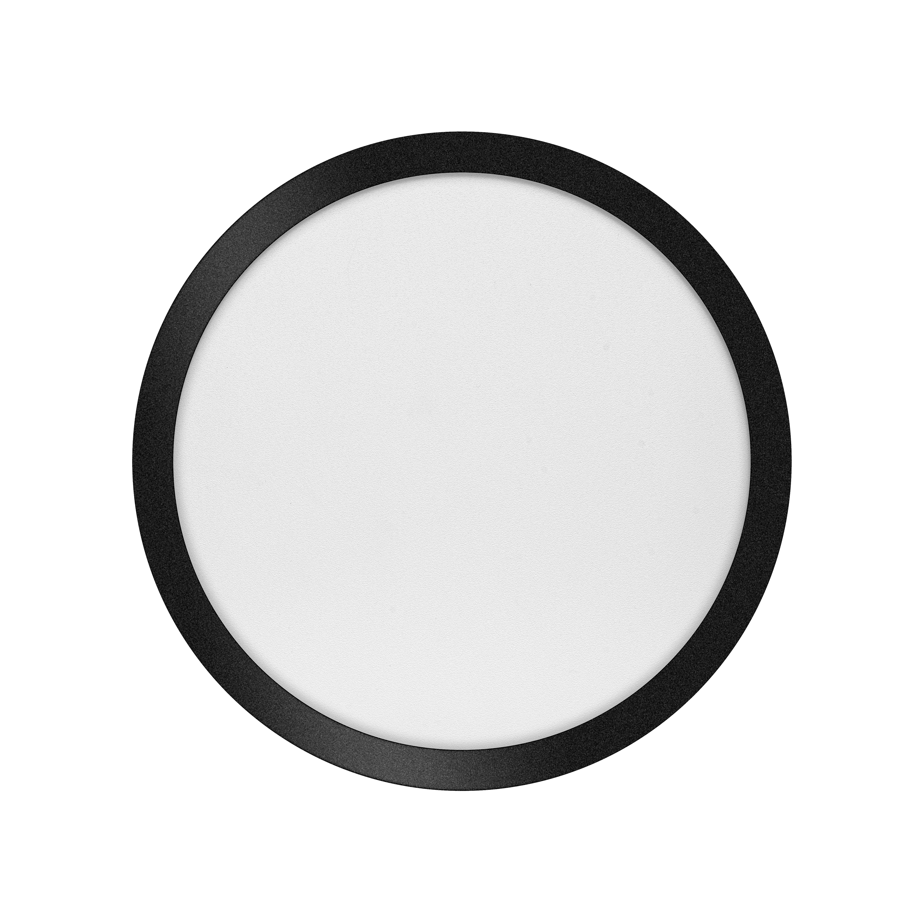 Eth Anne Round - Plafondlamp - Ø 40 X 2, 7 Cm - 3 Stappen Dimbaar - 24W Led Incl. - IP44 - Zwart