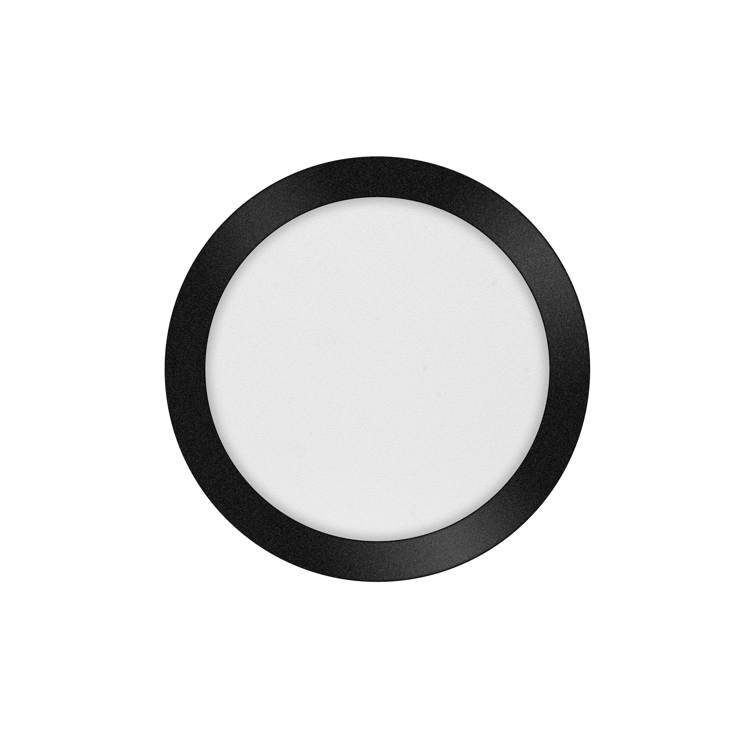 Eth Anne Round - Plafondlamp - Ø 26 X 2, 7 Cm - 3 Stappen Dimbaar - 15W Led Incl. - IP44 - Zwart