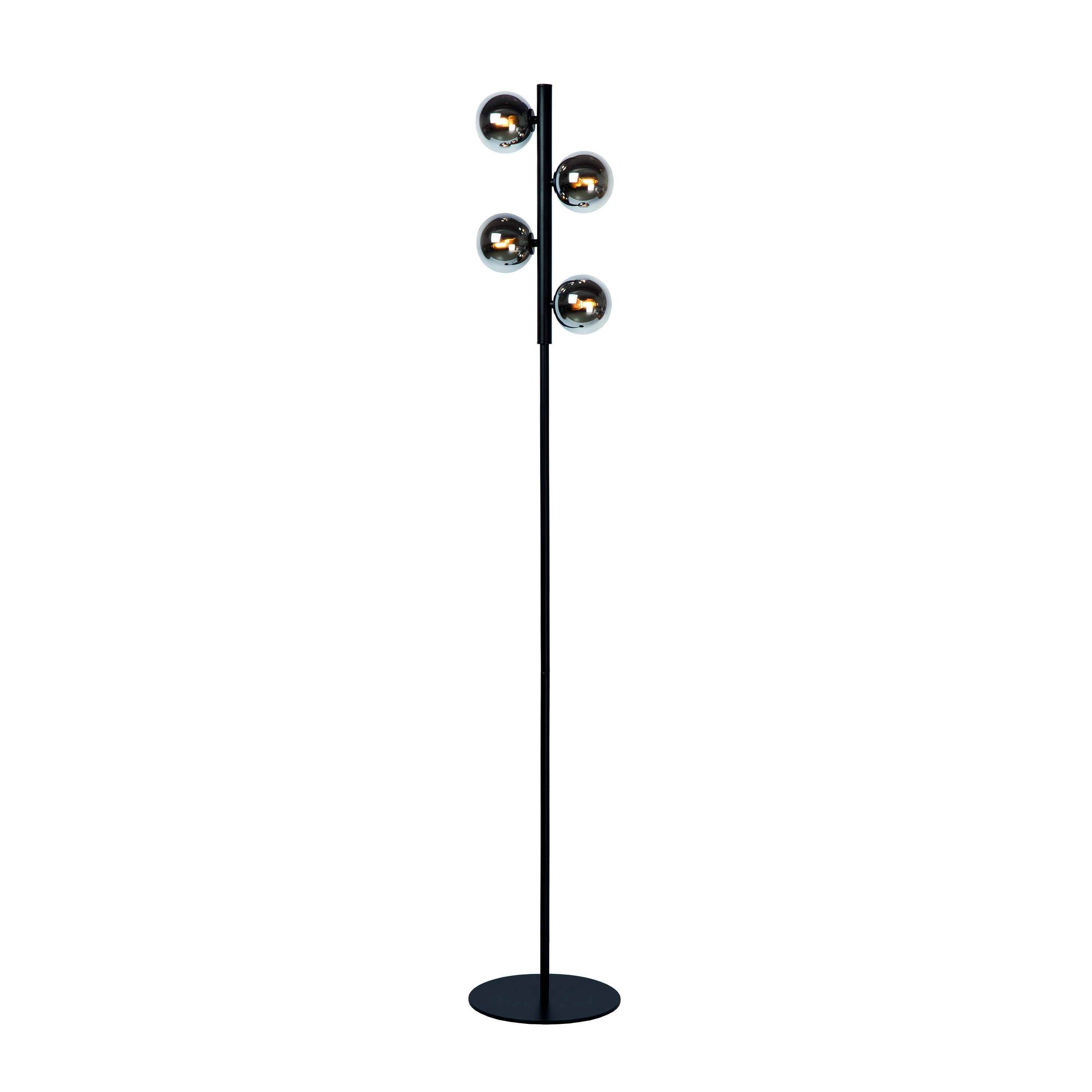 Lucide Tycho - Staanlamp - 154 Cm - Zwart