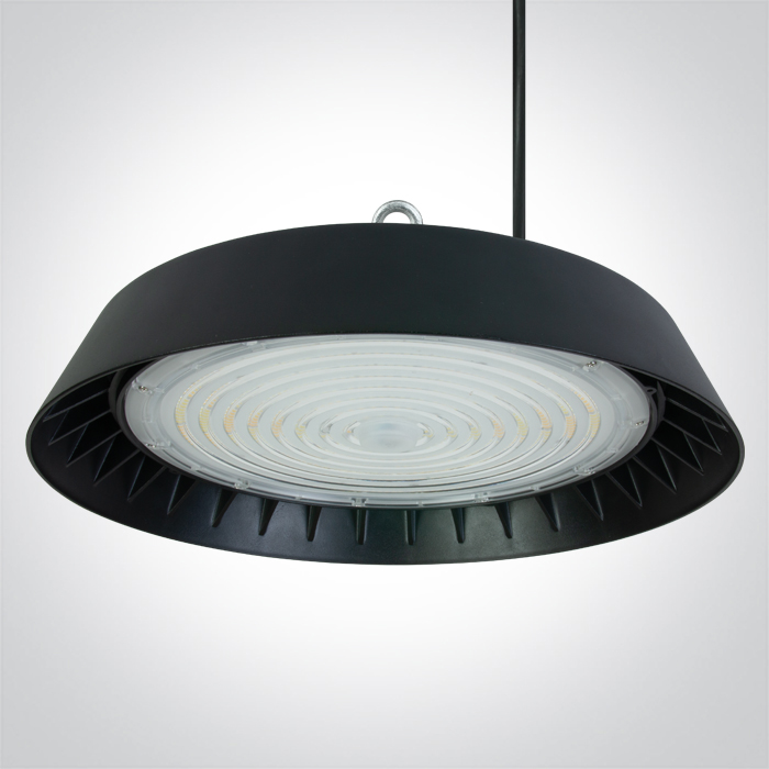 ONE Light Industrial LED UFO - Buiten Hanglamp - Ø 35 X 17,7 Cm - 200W LED Incl. - IP65 - Zwart - Instelbare Lichtkleur