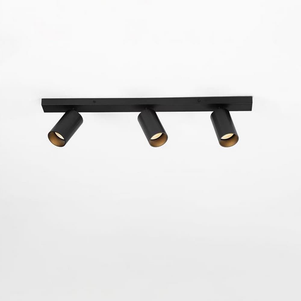 Nova Luce Zelos - opbouwspot 3L - 60 x 13,7 x 6 cm - zandzwart