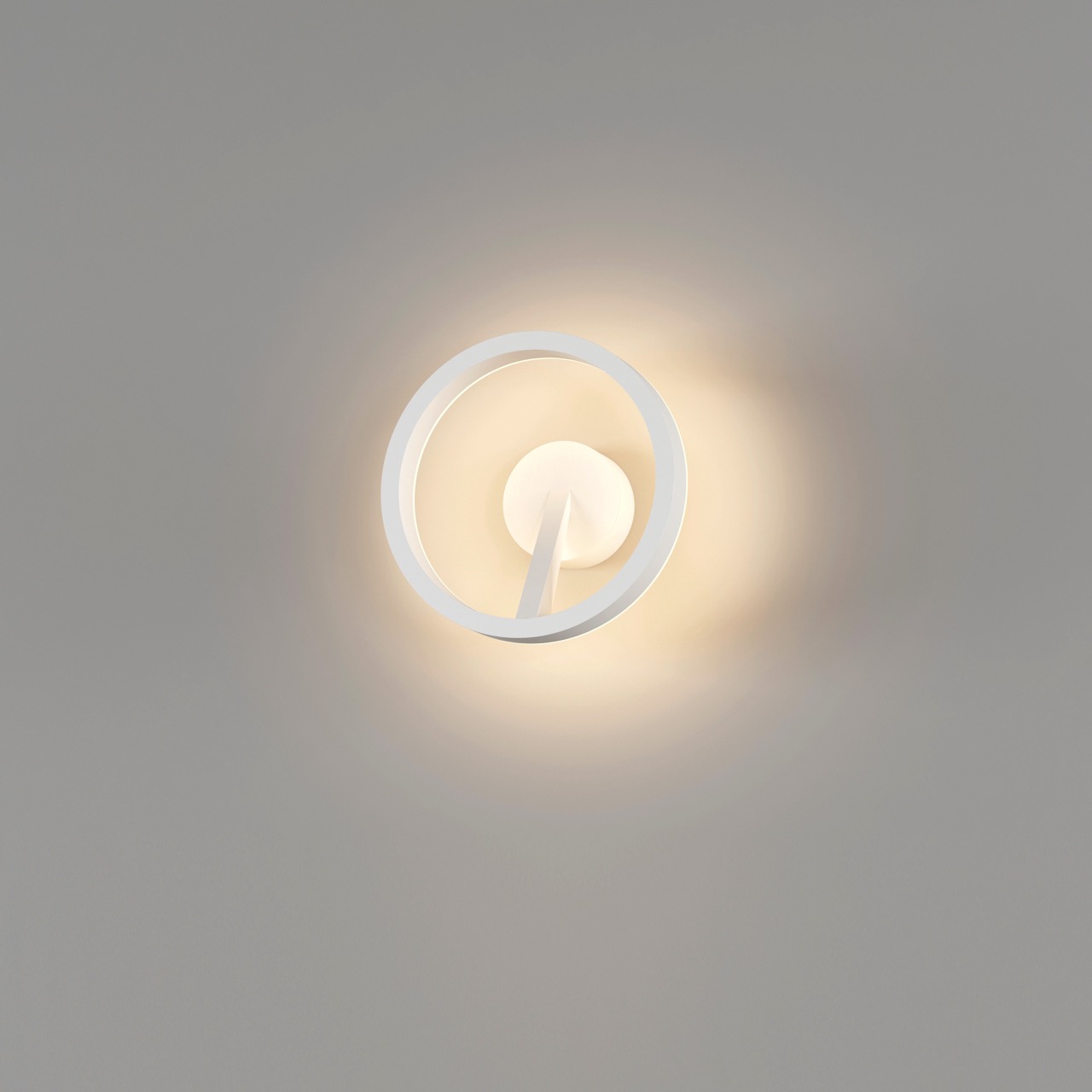 Artdelight Oregon - Wandlamp - Ø 22 X 10 Cm - 12W Dimbare Led Incl. - Wit