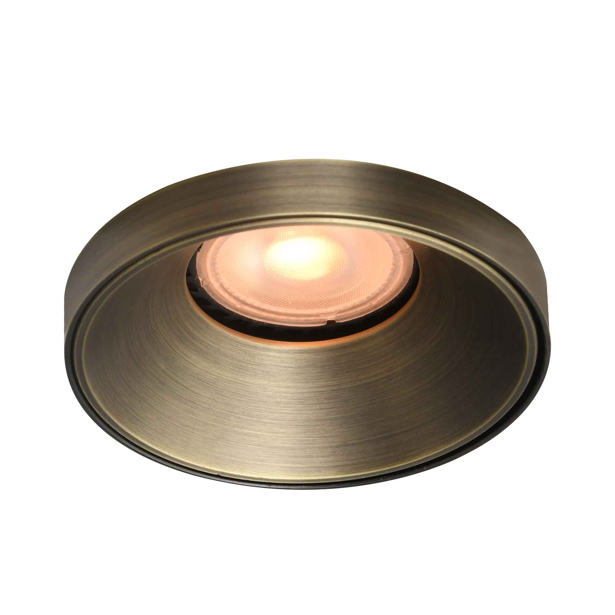 Artdelight Malmo - Inbouwspot - Ø 85 Mm, Ø 75 Mm Inbouwmaat - Antiek Brons