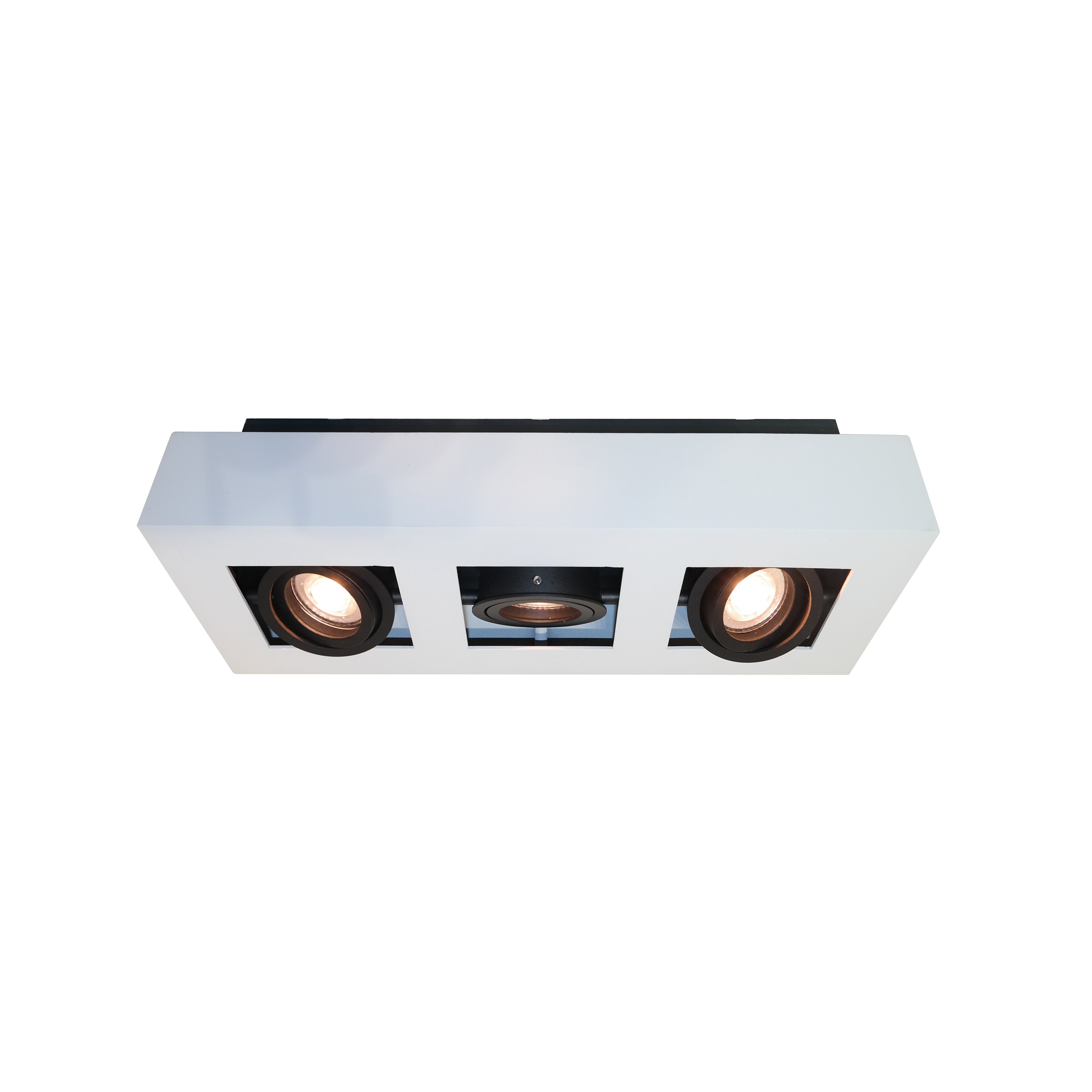 Artdelight Bosco - Opbouwspot 3L - 36 X 14 X 8, 6 Cm - Wit En Zwart