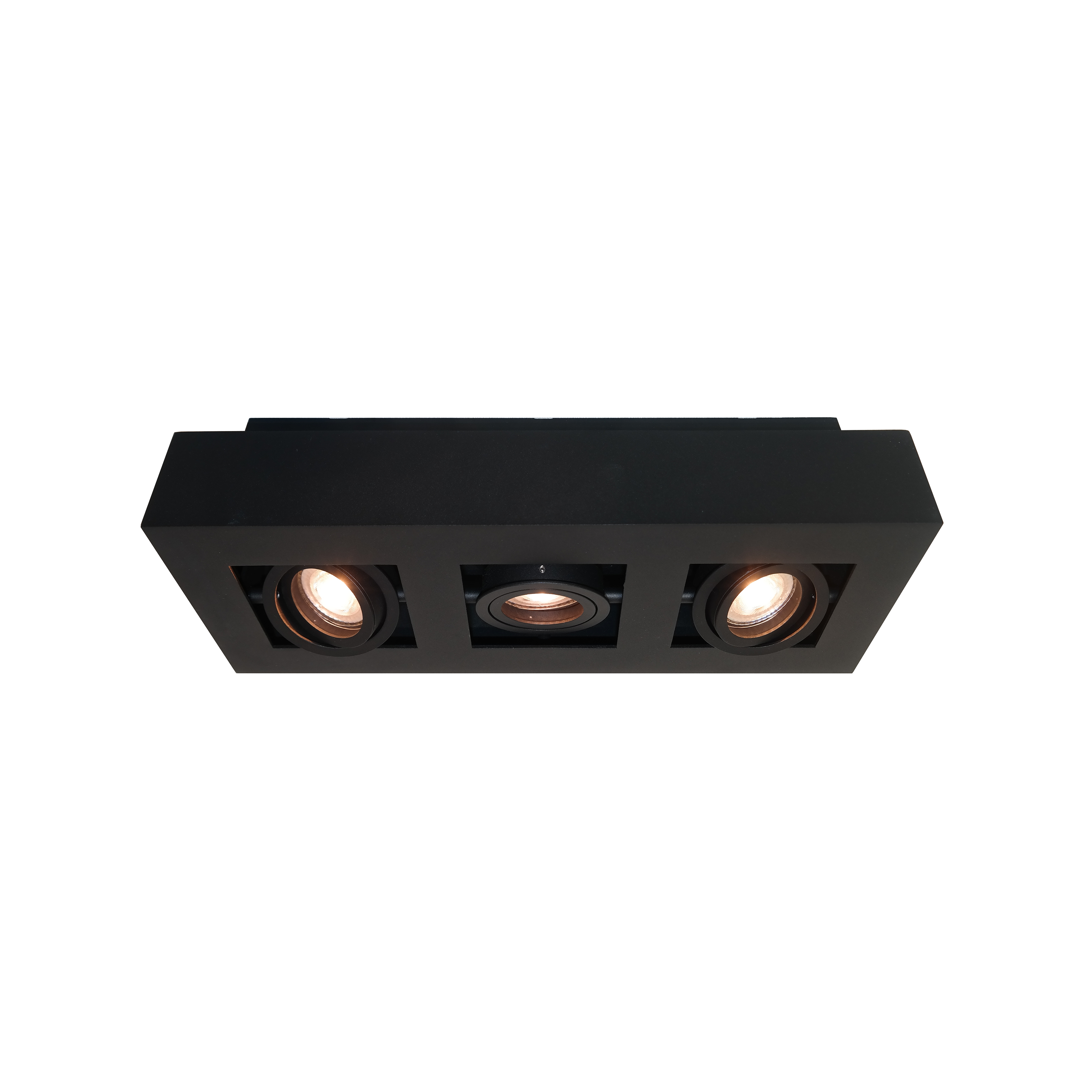 Artdelight Bosco - Opbouwspot 3L - 36 X 14 X 8, 6 Cm - Zwart