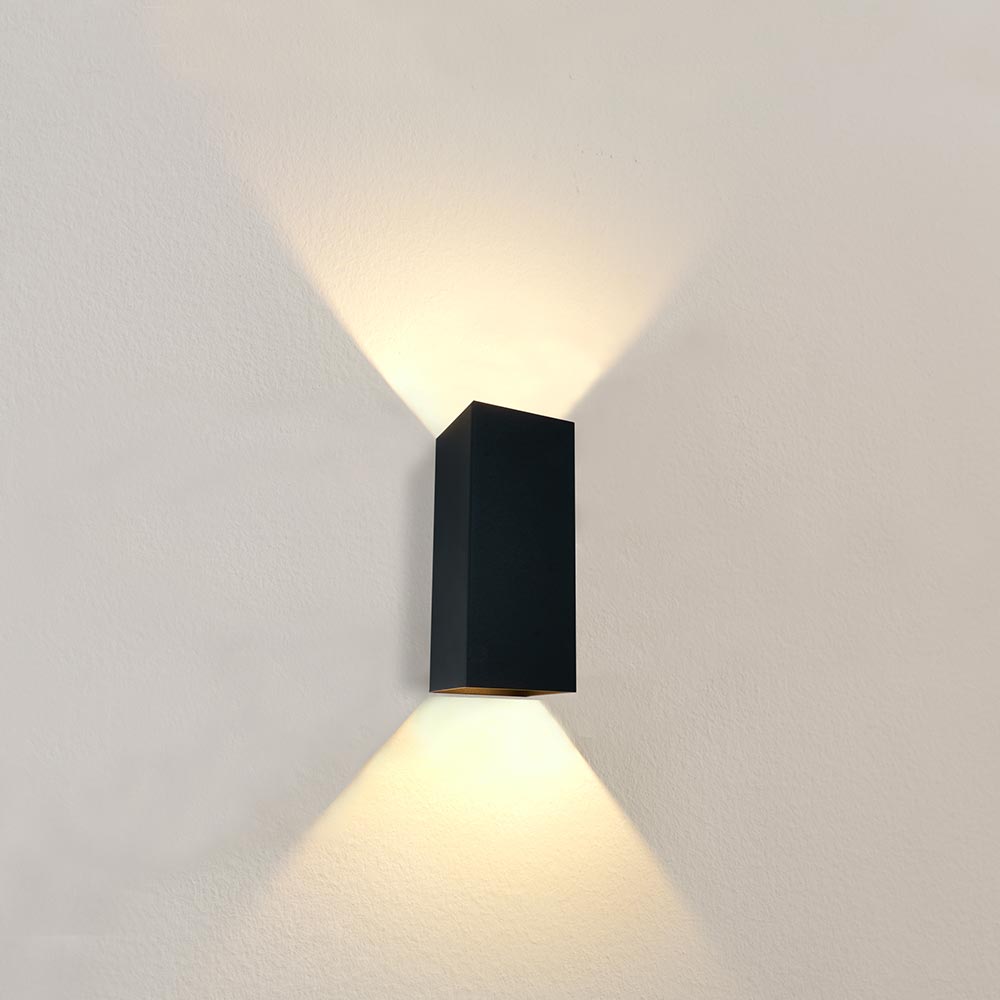 Artdelight Dante Xl - Wandverlichting - 9 X 10 X 24 Cm - Zwart