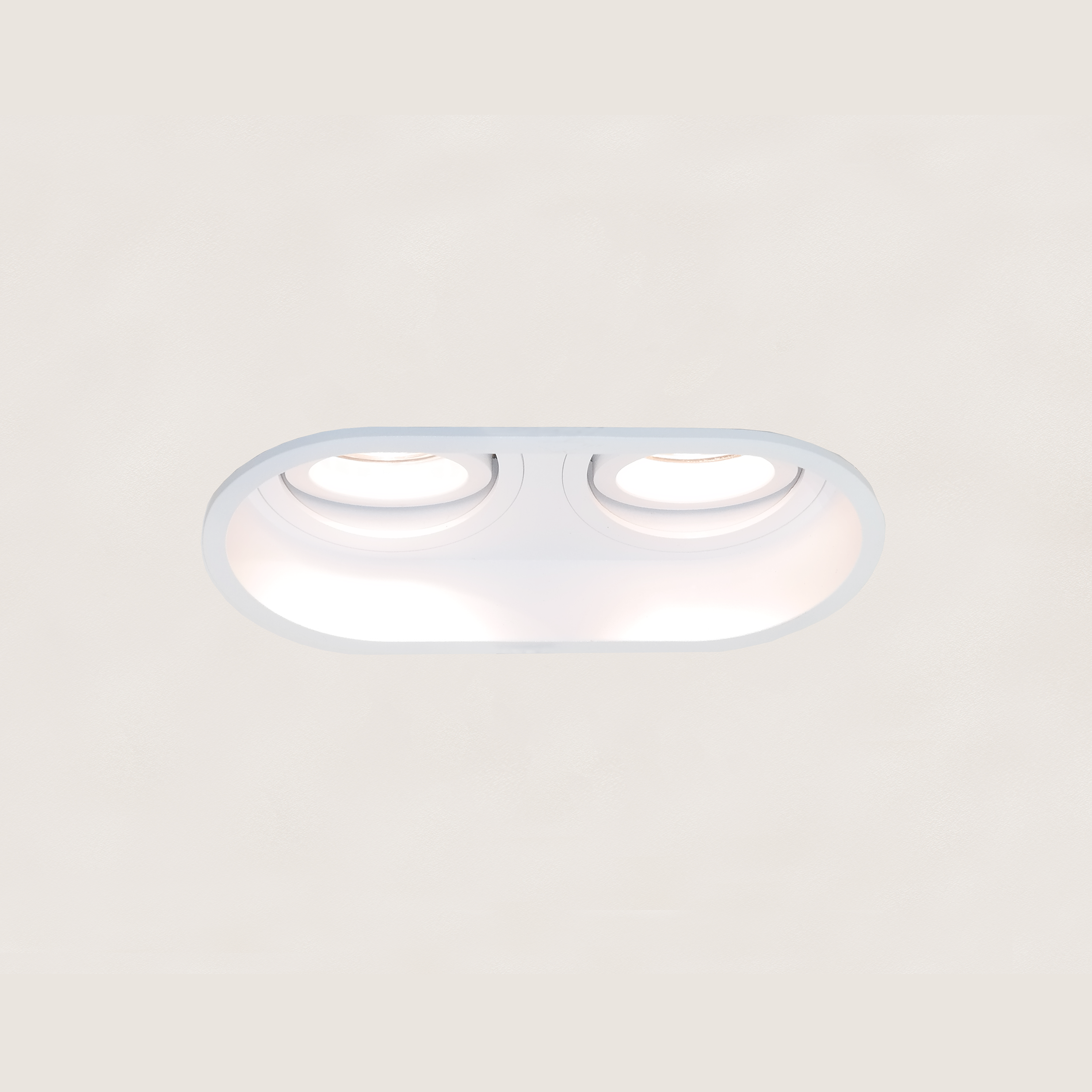 Artdelight Rex - Inbouwspot - 175 X 92 Mm, 2 X Ø 83 X 81 Mm Inbouwmaat - Wit