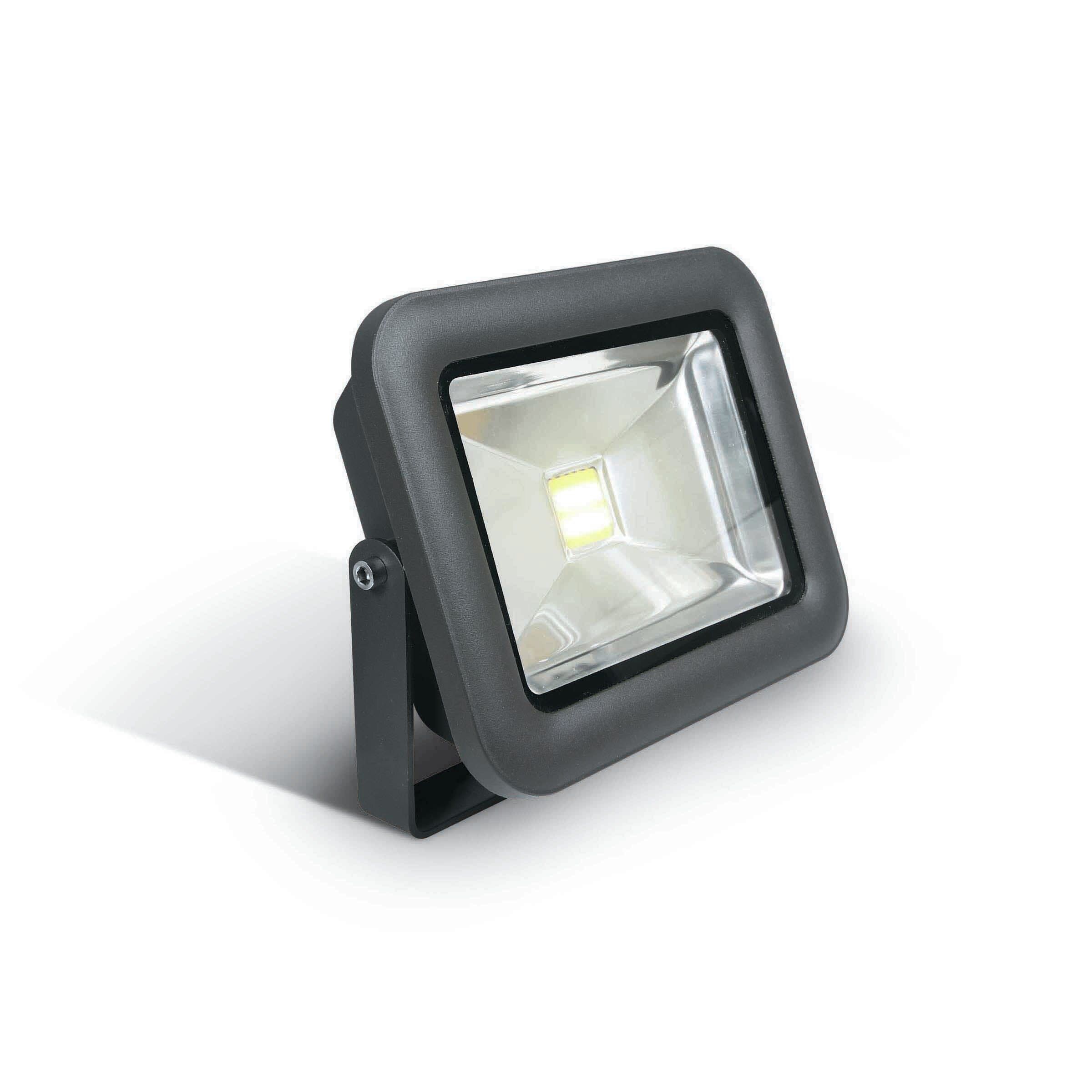 Voordracht ingesteld Frustrerend ONE Light COB LED Slim Floodlights - verstraler - 15,7 x 5,2 x 12,1 cm -  10W LED incl. - IP65 - antraciet - witte lichtkleur | Lichtkoning