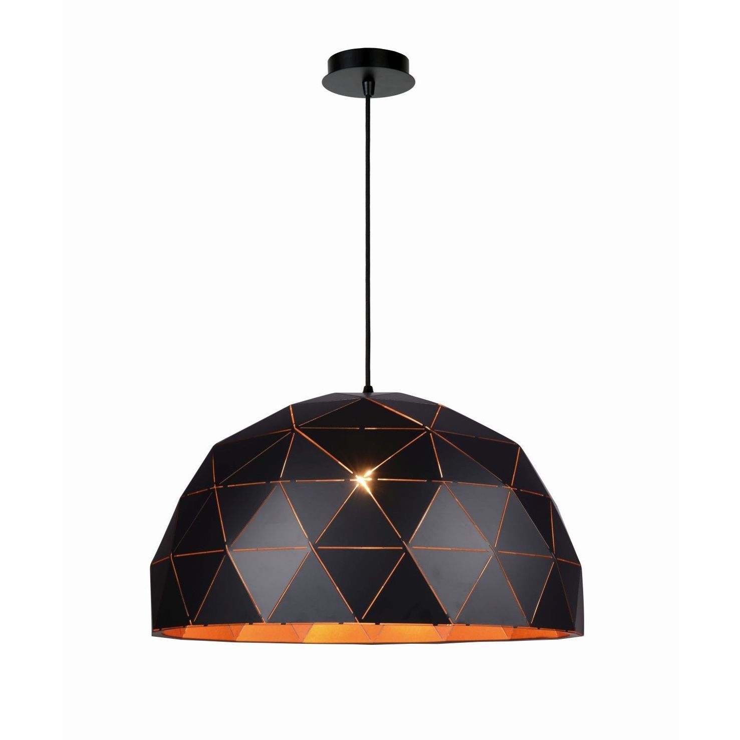 Mevrouw reputatie Shuraba Lucide Otona - grote hanglamp - Ø 60 x 160 cm - zwart | Lichtkoning