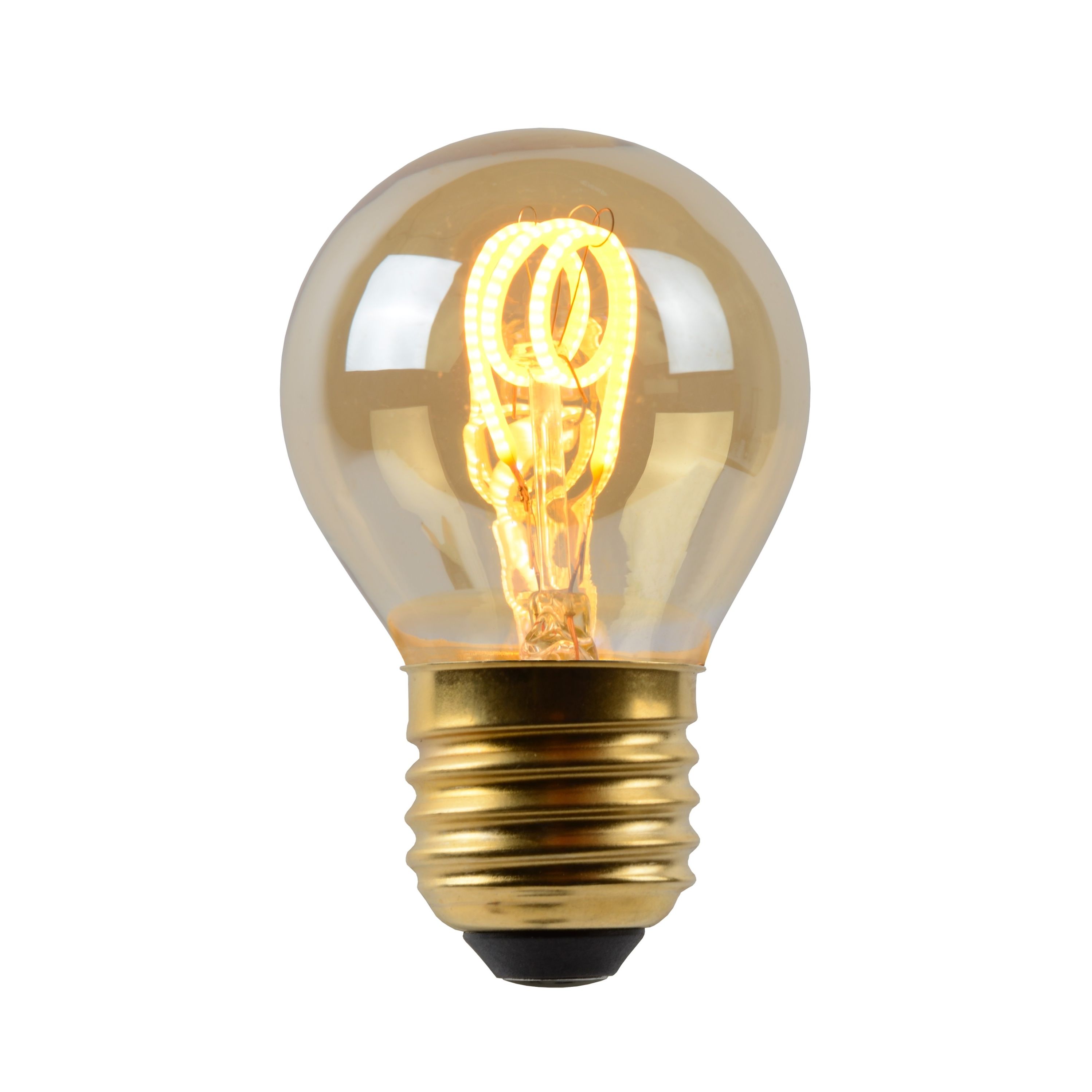 Lucide LED filament lamp - 4,5 x 7 cm - E27 - - 2200K - amber | Lichtkoning
