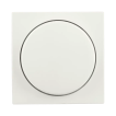 Ion Industries V1/J1 - centraalplaat met enkelvoudige dimmerknop - mat wit