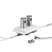 Klus Os22-duo-lin-z -  dubbele voedingsconnector en ophangbevestiging - wit