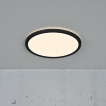 Nordlux Oja - badkamer plafondverlichting - Ø 29,4 x 2,3 cm - 3 stappen Moodmaker SceneSelect functie (3000K-4000K) - 14,5W LED incl. - IP54 - zwart
