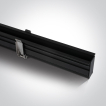 ONE Light magnetisch railsysteem MIDI - inbouwprofiel - 1 meter - 6,8 x 4,4 cm - DALI dimbaar - zwart