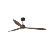 Faro Just Fan - plafondventilator met afstandsbediening - Ø 178 cm - bruin en mat zwart