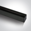 ONE Light magnetisch railsysteem MINI - opbouwprofiel - 1 meter - 3 x 2,7 cm - DALI dimbaar - zwart