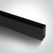 ONE Light magnetisch railsysteem MIDI - opbouwprofiel - 1 meter - 5,5 x 2,7 cm - DALI dimbaar - zwart
