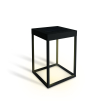 ONE Light - tuinpaal op zonne-energie met nacht sensor en USB - 18,5 x 18,5 x 30 cm - 2,2W dimbare LED incl. - IP65 - zwart