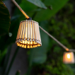 New Garden Okinawa Garland - lichtslinger - 8 meter slinger waarvan 3 meter snoer - 10 LED-lampen incl. - IP44 - bamboe