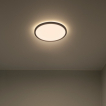 Nordlux Oja - plafondverlichting - Ø 29,4 x 2,3 cm - 17W dimbare LED incl. (3000K/4000K) - IP54 - zwart