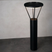 Nova Luce Virtus - tuinpaal - Ø 12 x 55 cm - IP65 - donker antraciet