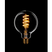 ETH Globe Spiral LED Filament - Ø 9,5 cm - E27 - 3 stappen dimbaar - 7W - 2200K  - goud