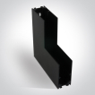 ONE Light magnetisch railsysteem MIDI - verticaal opbouwhoekprofiel - 11 x 2,7 x 5,5 cm - zwart