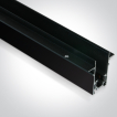ONE Light magnetisch railsysteem MAXI - inbouwprofiel voor 12 mm gipsplaat - 1 meter - 7,5 x 5 cm - zwart