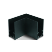 ONE Light magnetisch railsysteem MAXI - horizontaal opbouwhoekprofiel - 11 x 7,5 x 4 cm - zwart
