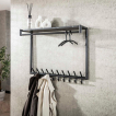 Vico Tenaro - kapstok met wandschap - 100 x 27 x 80 cm - grafiet