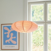 Nordlux Villo - papieren lampenkap zonder pendel - Ø 60 x 24 cm - oud roze
