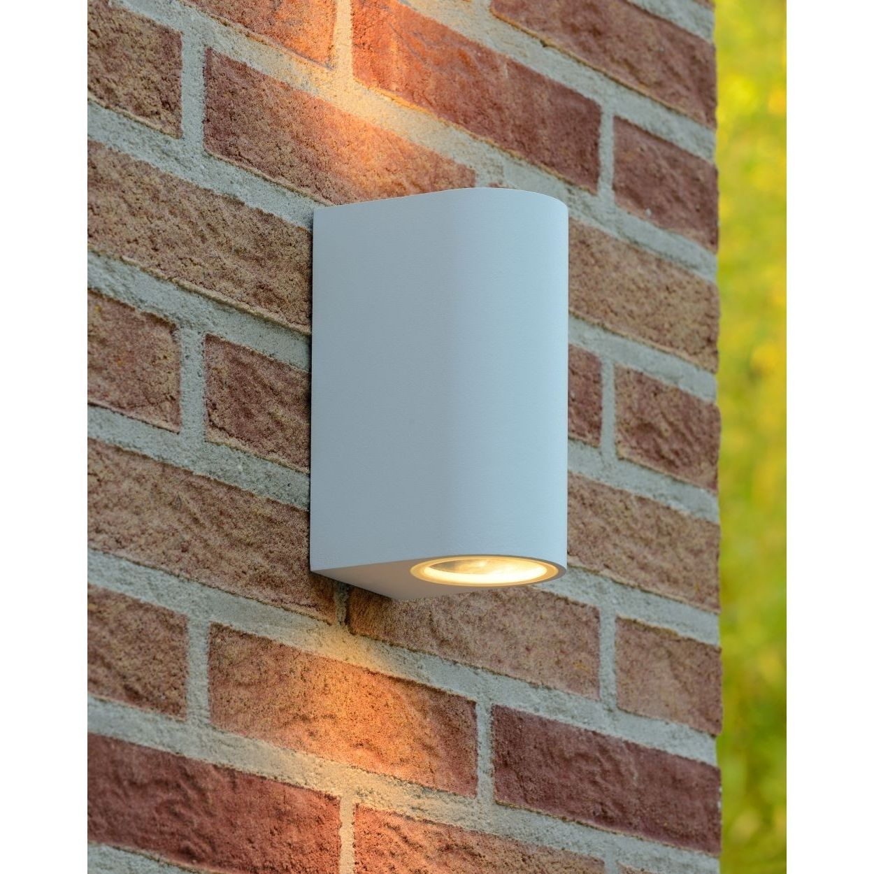 Parelachtig Verzadigen Paine Gillic Lucide Zora Round 2 - buiten wandlamp - 6,5 x 9 x 15 cm - 2 x 5W dimbare LED  incl. - IP44 - wit | Lichtkoning