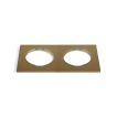 ONE Light - vierkante decoratieve dubbele basis - 10105H - messing