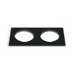 ONE Light - vierkante decoratieve dubbele basis - 10105H - zwart