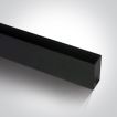 ONE Light magnetisch railsysteem MIDI - opbouwprofiel - 2 meter - 5,5 x 2,7 cm - DALI dimbaar - zwart