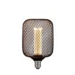 Searchlight Wire Mesh Effect Globe - Ø 12 x 18,5 cm - E27 - 4,5W dimbaar - 2700K - zwart