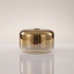 Artdelight Casino - glazen lampenkap - Ø 28 x 17 cm - goud