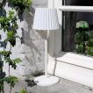 Lucide Justine - draadloze buiten tafellamp met laadstation - Ø 13,5 x 38 cm - 2W dimbare LED incl. - IP54 - wit