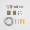 VK Lighting Eiva  - magnetisch railsysteem - ophangset - 150 cm - zilver