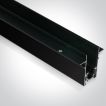 ONE Light magnetisch railsysteem MAXI - inbouwprofiel voor 12 mm gipsplaat - 2 meter - 7,5 x 5 cm - zwart