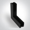 ONE Light magnetisch railsysteem MINI - verticaal opbouwhoekprofiel - 11 x 2,7 x 3 cm - zwart