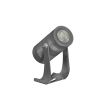 Century Italia Blaze - grondspot - 10,3 x 4 x 9 cm - 7W LED incl. - IP67 - grijs - witte lichtkleur