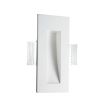 Nova Luce Eurona - inbouw wandverlichting - 24,5 x 10,8 cm - 1W LED incl. - wit gips