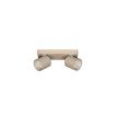 Artdelight Laguna - opbouwspot 2L - 22 x 8, 5 x 9, 5 cm - 2 x 6W dimbare LED incl. - champagne