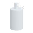 Creative Cables - E27 fitting met cilindervormige metalen kabelhouder - Ø 4,2 x 6,2 cm - wit