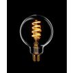ETH Globe Spiral LED Filament - Ø 9,5 cm - E27 - 3 stappen dimbaar - 7W - 2200K  - transparant