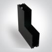 ONE Light magnetisch railsysteem MIDI - verticaal opbouwhoekprofiel - 11 x 2,7 x 5,5 cm - zwart